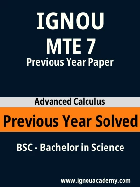 MTE 7 Previous Year Solved Question Paper