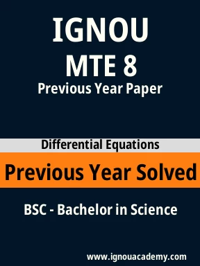 MTE 8 Previous Year Solved Question Paper