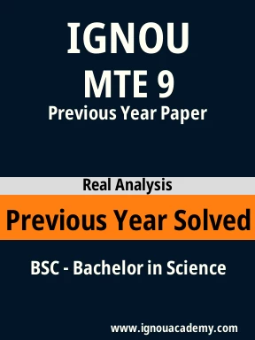 MTE 9 Previous Year Solved Question Paper