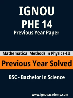 PHE 14 Previous Year Solved Question Paper