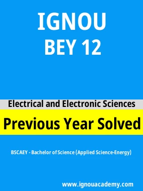 BEY 12 Previous Year Solved Question Paper