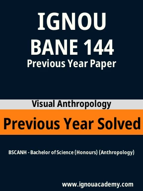 BANE 144 Previous Year Solved Question Paper