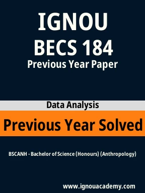 BECS 184 Previous Year Solved Question Paper