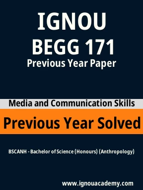 BEGG 171 Previous Year Solved Question Paper