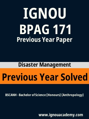 BPAG 171 Previous Year Solved Question Paper