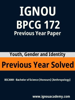 BPCG 172 Previous Year Solved Question Paper