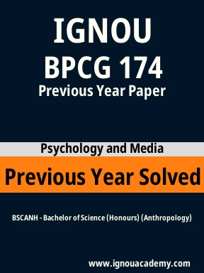BPCG 174 Previous Year Solved Question Paper