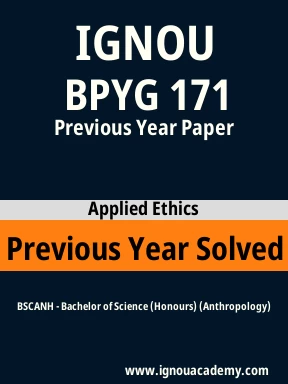 BPYG 171 Previous Year Solved Question Paper