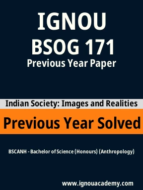 BSOG 171 Previous Year Solved Question Paper