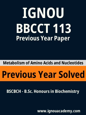 BBCCT 113 Previous Year Solved Question Paper