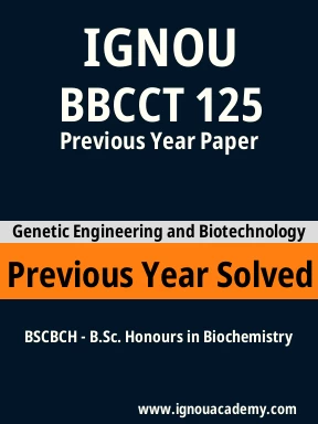 BBCCT 125 Previous Year Solved Question Paper
