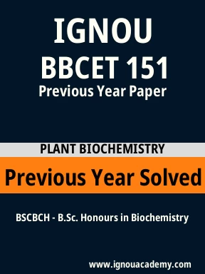 BBCET 151 Previous Year Solved Question Paper