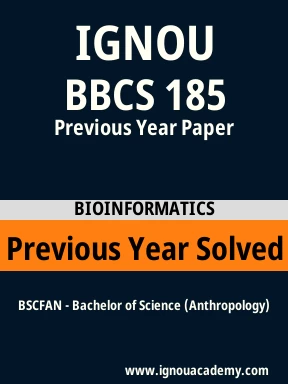 BBCS 185 Previous Year Solved Question Paper