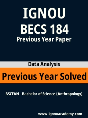 BECS 184 Previous Year Solved Question Paper