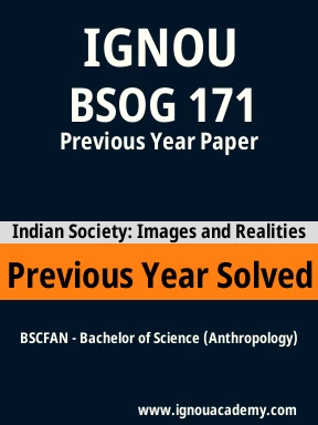 BSOG 171 Previous Year Solved Question Paper