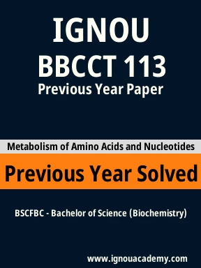 BBCCT 113 Previous Year Solved Question Paper