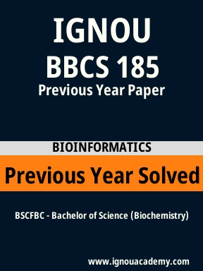 BBCS 185 Previous Year Solved Question Paper
