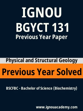 BGYCT 131 Previous Year Solved Question Paper