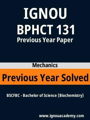 BPHCT 131 Previous Year Solved Question Paper