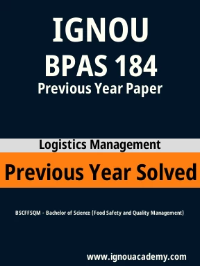 BPAS 184 Previous Year Solved Question Paper