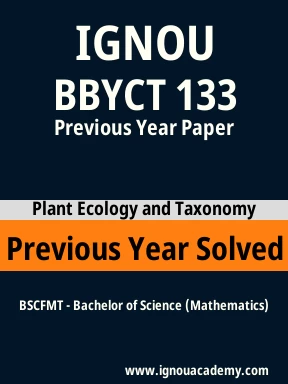 BBYCT 133 Previous Year Solved Question Paper
