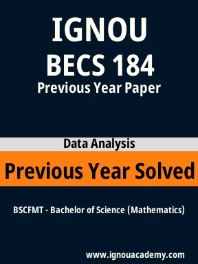 BECS 184 Previous Year Solved Question Paper