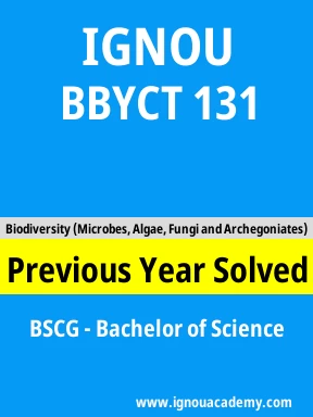 BBYCT 131 Previous Year Solved Question Paper