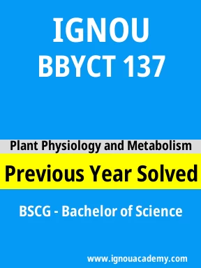 BBYCT 137 Previous Year Solved Question Paper