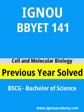 BBYET 141 Previous Year Solved Question Paper