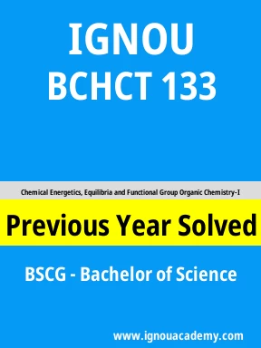 BCHCT 133 Previous Year Solved Question Paper