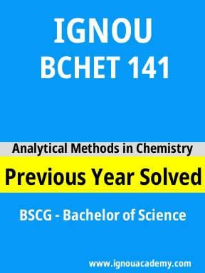 BCHET 141 Previous Year Solved Question Paper