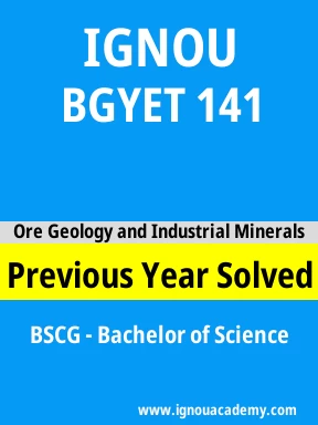 BGYET 141 Previous Year Solved Question Paper