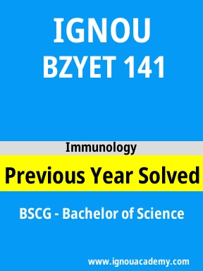 BZYET 141 Previous Year Solved Question Paper