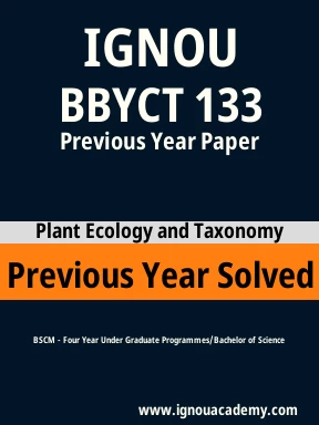 BBYCT 133 Previous Year Solved Question Paper