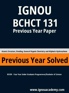 BCHCT 131 Previous Year Solved Question Paper