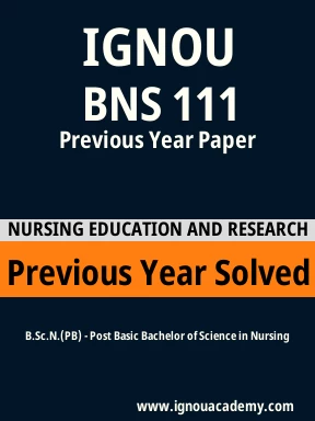 BNS 111 Previous Year Solved Question Paper