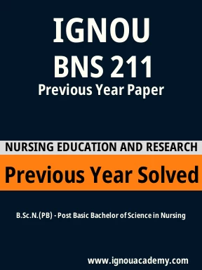 BNS 211 Previous Year Solved Question Paper