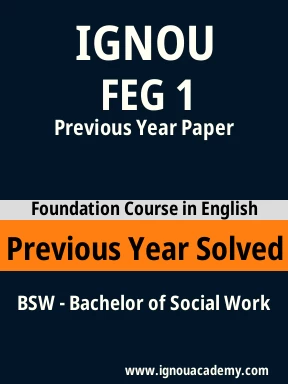 FEG 1 Previous Year Solved Question Paper