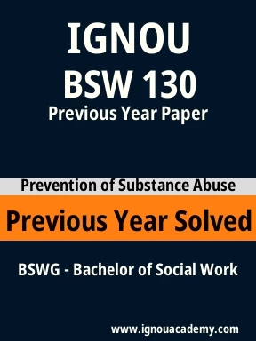 BSW 130 Previous Year Solved Question Paper