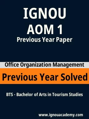 AOM 1 Previous Year Solved Question Paper