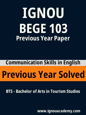 BEGE 103 Previous Year Solved Question Paper