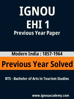 EHI 1 Previous Year Solved Question Paper