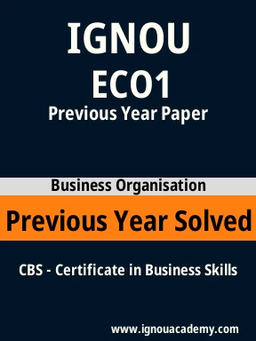 ECO1 Previous Year Solved Question Paper