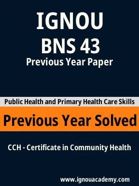 BNS 43 Previous Year Solved Question Paper