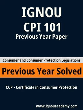 CPI 101 Previous Year Solved Question Paper