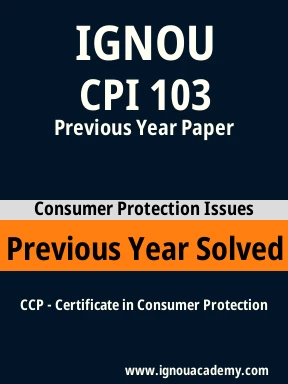 CPI 103 Previous Year Solved Question Paper