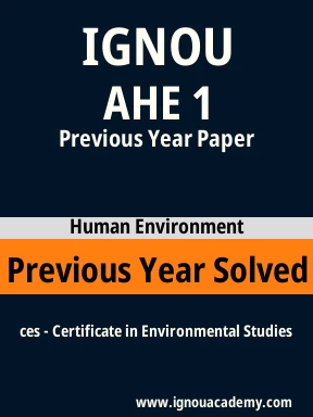 AHE 1 Previous Year Solved Question Paper