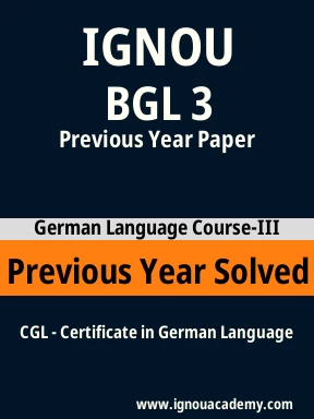 BGL 3 Previous Year Solved Question Paper