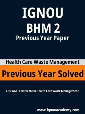 BHM 2 Previous Year Solved Question Paper