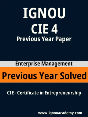 CIE 4 Previous Year Solved Question Paper